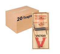 Piège à Souris à pédale métallique Victor M156-20 en Bois FSC Issu de Sources durables - 20 pièges (Lot de 1)