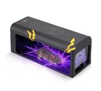Piège à souris électrique humain 3000 V haute tension sans danger pour les animaux domestiques et réutilisable pour l'intérieur, design d'entrée agrandi, solution efficace pour souris et rat dans la