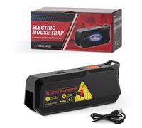 Piège à souris électronique d'intérieur, réutilisable Lutte antiparasitaire efficace souris et rats, cuisine, garage