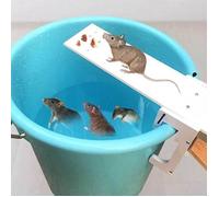 Piège à souris en bois naturel - Réinitialisation automatique - Non toxique - Sans contact