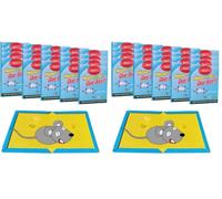Piège à Souris et Rat Professionnel - 10 Plaques de Glue Collantes Anti Rongeur - Attrape Souris Ultra Puissant - Piège à Colle Extra Fort - Wemk (Lot de 2)