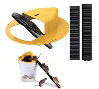 Piège à souris seau, pièges à souris d'intérieur pour la maison, multi-capture, réinitialisation automatique, piège à souris automatique réutilisable, installation facile, idéal pour la chasse, les ac