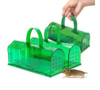 Piège à Souris Vivante, Lot de 2 Mouse Trap Intelligent avec Poignée de Transport sans Contact, Piege a Rat Réutilisables, Piège a Souris Vivante pour Intérieur, pour Cuisine, Maison, Grenier, Garage