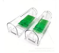 Piège à Souris vivantes Lot de 2 - boîte d'appât + Trous de Ventilation - piège avec Porte de Sortie +poignée - Usage Intérieur et Extérieur -Facile à Nettoyer, Réutilisable-