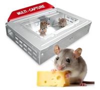 Piège à souris vivantes multi-capture - PZCC - Métal - Sécurisé pour enfants et animaux - Réutilisable - Écologique