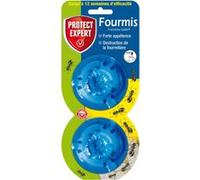 PROTECT EXPERT Lot De 2 Boites Appâts - Anti Fourmis & Fourmilières - Effets Visibles Dès La Première Semaine - Action 12 Semaines - 2x2g - Intèrieur & Abords De Maison FBOIT2N