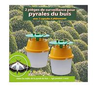 Piege Contre la Pyrale du Buis Pack de 2 Pièges XL Pro à Phéromones Deux recharges Pheromones Incluse