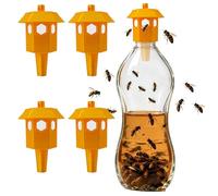 Piege Frelon Asiatique, Piège Frelon Asiatique Sélectif, Compatible Bouteille Standard, Réutilisables, Protection Jardin Contre Les Insectes Nuisibles (4 PCS)