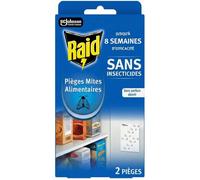 Piège Mites Alimentaires - Piège Anti-Mites - Sans Insecticides - Jusqu'à 8 Semaines d'Efficacité - 2 Pièges