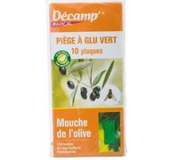 Piège mouche naturel a glu olive 10 plaques maison intérieur neuf FR