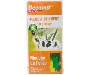 Piège mouche naturel a glu olive 10 plaques maison intérieur neuf FR