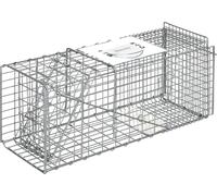Piège vivant, design pliable, dimensions 66 x 24 x 30,5 cm, argenté