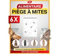 Pièges à Mites Alimentaires - 6 Pièges Anti Mites Alimentaires avec Phéromones - Piege a Mite Alimentaire pour Cuisine Placard