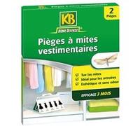 Lot de 2 pièges à mites vestimentaires - HOME DEFENSE - Efficace 3 mois - Esthétique et sans odeur