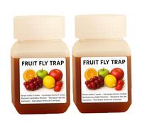 Pièges à Mouches des Fruits - Lot de 2 pièges à Mouches avec appât Longue durée, Efficace Contre Les moucherons et Les de Drainage avec Entonnoir pour Un Usage Domestique en intérieur, piège