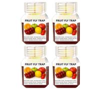 Pièges à Mouches des Fruits, Lot de 4, durables, pour Cuisine intérieure, pièges à moucherons pour Maison intérieure