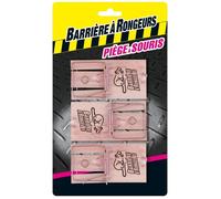BARRIERE A RONGEURS PiÃšges à Souris, avec crochet, Pour tout type d'appât, 3 piÃšges, BARTAPSOU3, Marron