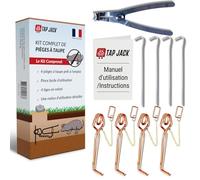 Pieges A Taupes - Lot de 4 + Pince Installation Facile - Anti-Taupe Professionnel Efficace - Systeme a Putange Resistant - Controle Rapide Et Naturel des Taupes - Lutte Contre Nuisibles - sans Petard