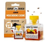 Pièges Anti Moucherons d'Intérieur Cuisine - Lot de 2 Attrape Moucheron Intérieur pour Maison 3 Semaines d’Action Sûr pour Enfan