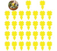 Pièges Anti-Moucherons pour Plantes d’Intérieur - Pack de 30 Pièges Jaunes Adhésifs Non-Toxiques - Efficace Contre Les