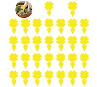 Pièges Anti-Moucherons pour Plantes d’Intérieur - Pack de 30 Pièges Jaunes Adhésifs Non-Toxiques - Efficace Contre Les Moucherons, Mouches de Terreau et Pucerons - Protection Durable Jusqu’à 3 Mois