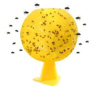 Pièges collants pour moucherons des plantes, piège à mouches des fruits, boule attrape-mouches fruits de 3 pouces de diamètre, pièges collants jaunes multifonctions pour moucherons plantes, j