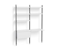 Pier System 12 2 Columns Étagère Hay Blanc-Noir - HAY AB850 B665 AI80
