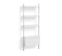 Pier System 131 1 Column Étagère Hay Blanc-Aluminium - 5710441381945