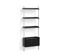 Pier System 131 1 Column Étagère Hay Noir-Aluminium - AB845-B666-AI79