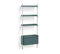 Pier System 131 1 Column Étagère Hay Steel Blue Aluminum - AB845-B520-AI79