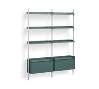 Pier System 132 2 Column Étagère Hay Bleu Aluminium - AB845-B520-AI79