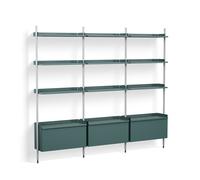 Pier System 133 3 Column Étagère Hay Bleu Aluminium - AB845-B520-AI79