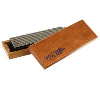 Pierre à aiguiser pour diamants, grain très grossier, avec coffret en bois dur, 20,3 cm / 8 pouces