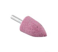 Pierre abrasive montée pour outils rotatifs, tête de polissage en fibre de nylon avec tige de 6 mm, forme cylindrique plate pour métal, bois, jade, meulage et accessoires de polissage, couleur rouge
