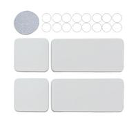 Pierre absorbant l'eau, plateau d'évier à séchage rapide, 8,9 x 8,9 cm, design moderne, lot de 4 tapis super absorbants pour robinet, porte-savon et prévention de l'humidité
