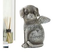 Pierre commémorative pour chien | Statuette en résine pour chat | Pour la maison, les bureaux, les cafés, les librairies, les étagères pour intérieur et jardin