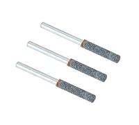Pierre de Meulage de Tronçonneuse,3Pcs Diamant Affûteur de Tronçonneuse Bavure,Embouts D'affûtage de Scie à Chaîne de 4 mm 5/32 Pouces,Limes D'affûtage de Scie,Outils D'affûtage pour Scie