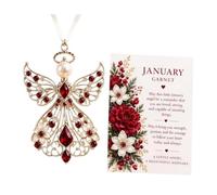 Pierre de naissance avec carte, décoration souvenir faite à la main avec | Pendentif pierre de naissance pour femmes, filles, enfants, anniversaire, vacances, Nouvel An, Noël, fête des mères janvier