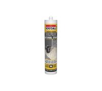 Pierre naturelle - Mastic silicone neutre pour pierre naturelle - Soudal - Cartouche de 290 ml Travertin