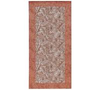 Pierre Tappeti ANRO Tapis moderne Malaisie Terracotta, motif jungle tropicale, nature feuilles, décoration de cuisine, couloir multi-usages lavable, antidérapant, 55 x 115 cm