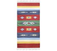 Pierre Tappeti Tapis Kilim multi-usages 100 % coton lavable KELIM 03 cm, 60 x 90 cm, tapis de cuisine, salle de bains, entrée