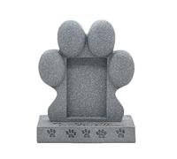 Pierre tombale commémorative pour animaux de compagnie, chien, chat, Sculpture en forme de pattes, pour usage intérieur et extérieur, Figurine commémorative pour chats, marqueur de tombe de chien