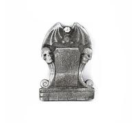 Pierre tombale RIP en mousse avec crâne,décor Halloween 26 x 37 cm - C | Décor de cimetière pour pelouse,porche et allée,mousse empilable,piquet inclus,installation et rangement faciles