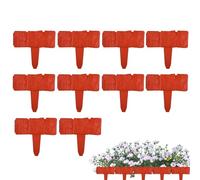 Pierres De Bordure De Jardin 10 pièces Cache-portail Artificiel Réaliste | Bordure De Jardin Clôture Pour Terrasse Jardin Pelouse