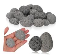 Pierres de Sauna de Remplacement pour Chauffage 1kg en Pierre Noire | Usage Extérieur Portable, Composition Minérale, Manipulation Facile, Chaleur Régulière