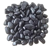 Pierres décoratives polies noires, 2 à 4 cm, 10 kg, pour étang et gabions, petites pierres noires pour pots de fleurs, vases, terrarium et aquarium, belle décoration de jardin naturelle