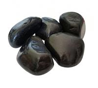 Pierres décoratives polies noires, 5 à 8 cm, 15 kg, pour étang et gabions, grandes pierres noires pour pots de fleurs, vases, terrarium et aquarium, belle décoration de jardin naturelle
