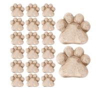 Pierres en forme de pied de chat, galets décoratifs en résine, mini ensemble d'accents d'aménagement paysager, roches décoratives d'extérieur de forme mignonne, décoration de style finition brillante