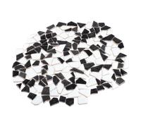 Pierres Irrégulières Mosaïque Céramique 200g Ambiance Noël pour Bricolage | Carreaux Émaillés 2x0,4x0,4cm, Bords Sûrs, Pose sans Coupe, Décoration Jardin et Maison