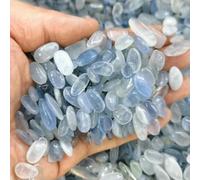Pierres naturelles, cristaux, éclats de quartz, gravier, améthyste, fluorite, minerai d'agate, lot en vrac, décoration pour aquarium, maison ou bureau, loisirs créatifs - Aigue-marine - 20 g